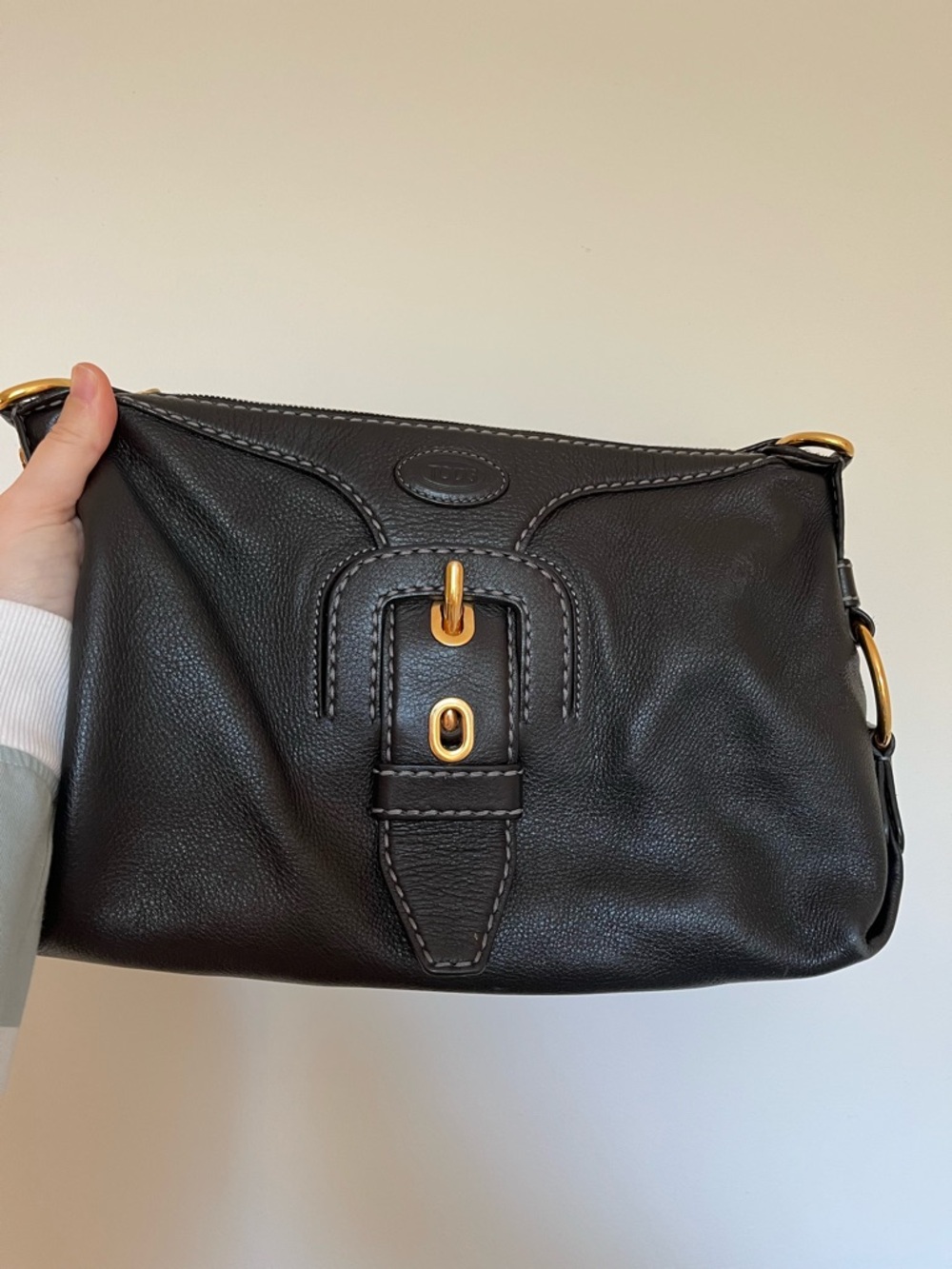 Tod’s Black Leather Shoulder Bag